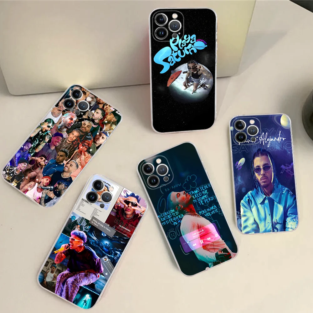 

R-Rauw A-Alejandro Playa Saturno Mousepad Silicone Soft for iphone 15 14 13 12 11 Pro Mini XS MAX 8 7 6 Plus X XS XR Cover