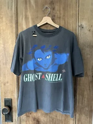 Ghost In The Shell Plus Size Streetwear Trendy Cotton Oversized Unisex New Model personality Clothes Print T-Shirt Short Couples