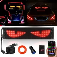 Devil Eyes Light for Car12*59.5cm Full Color Big Eye Flex Screen for LED Display for Car Scrolling Led Light Sign for Car Window