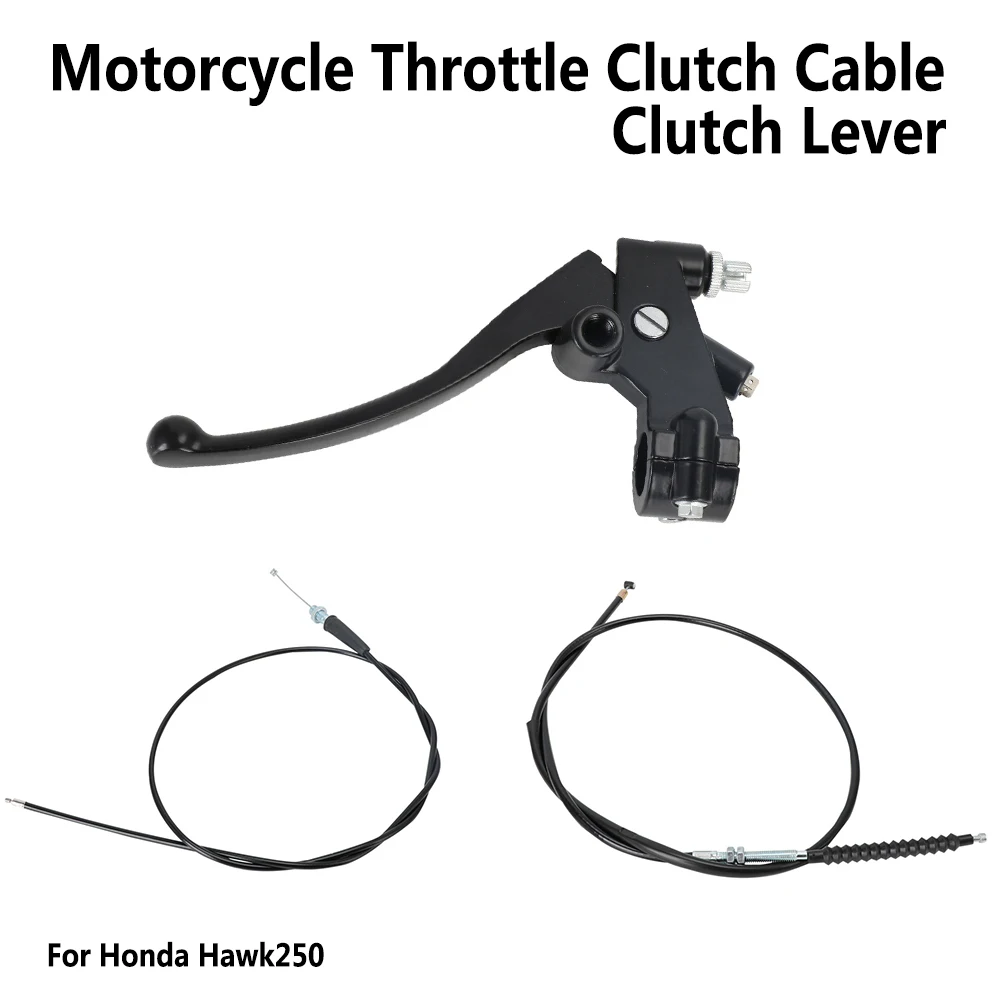 Throttle Cable Clutch Cable Clutch Lever Motorcycle Parts For HAWK 250 HAWK250 Dirt Pit Bike PE Steel Wire