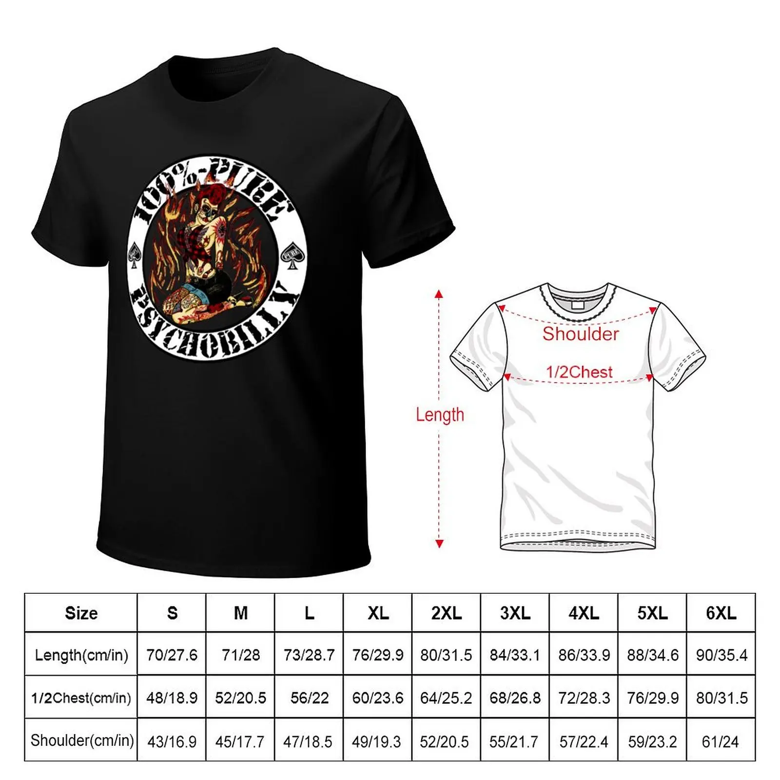 Psychobilly Girl - white T-Shirt t shirt man designer T-Shirt