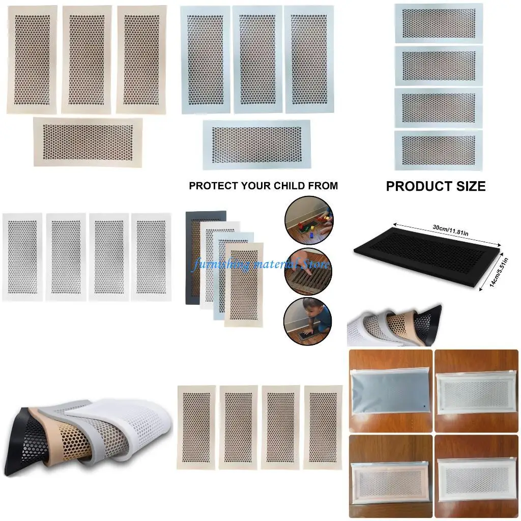 

Y5GD Protective Silicone Vent Covers Simple Installation Kid Safe Silicone Vent Covers Home Safety Silicone Vent Covers set