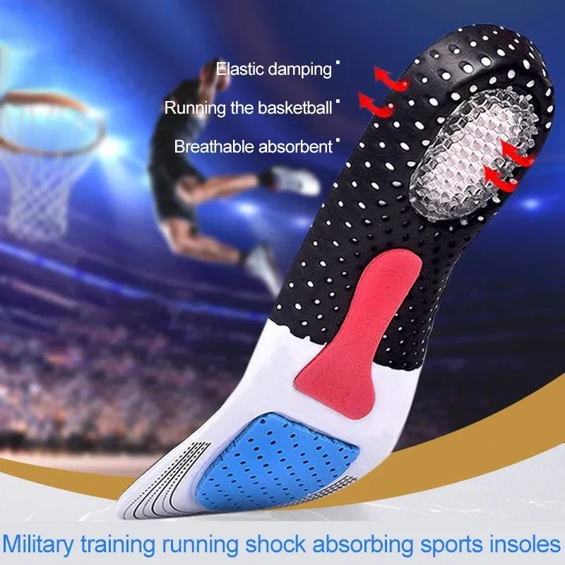 Sports Shoes InsolesMen Women Arch Support Tennis Insole for Feet Shock Absorbing Running Baskets Sneakers Shoe Sole