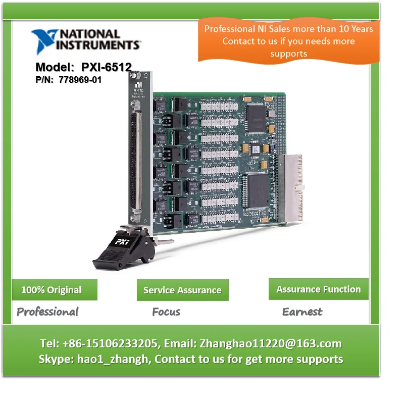 NI PXI-6512 778969-01 PXI Digital Input/Output PXI DAQ and Signal Conditioning