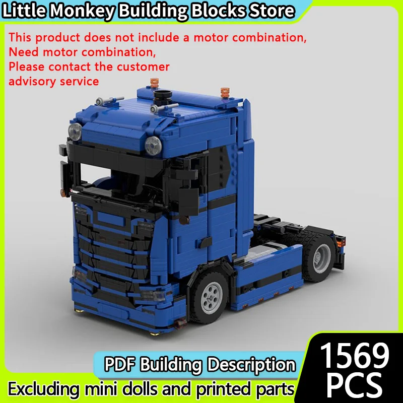 

City Car Model MOC Building Bricks 660S Heavy-Duty Traction Truck Modular Technology Children Holiday Gifts Assemble Toys Suit