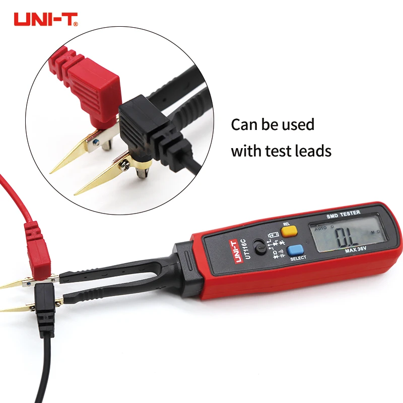 UNI-T UT116A UT116C SMD Multimeter Auto Range Resistance Capacitance Diode(RCD) LED Zener DCV Continuity Battery Tester Meter