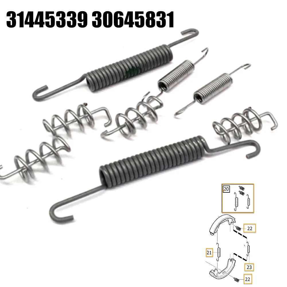

Handbrake Shoe Retaining Spring Kit Accessories Parts Replacement Vehicle 1 Kit For Volvo S60 Series Brand New