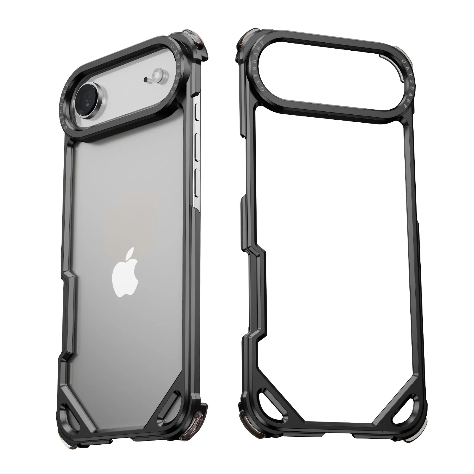 Eary Aluminum Alloy Phone Case for iPhone 17 Air Ultra-thin Magsafe Shell Frameless Shockproof Anti-Drop Protection Cover Bumper