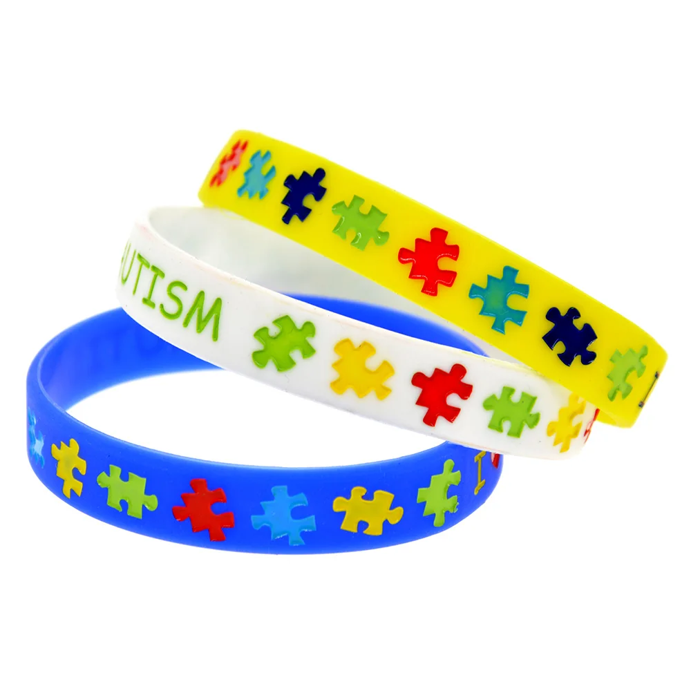 50 Stück „Ich liebe jemanden mit Autismus“-Silikonarmbänder zur Unterstützung und Sensibilisierung, Erwachsenengröße – Detail 8