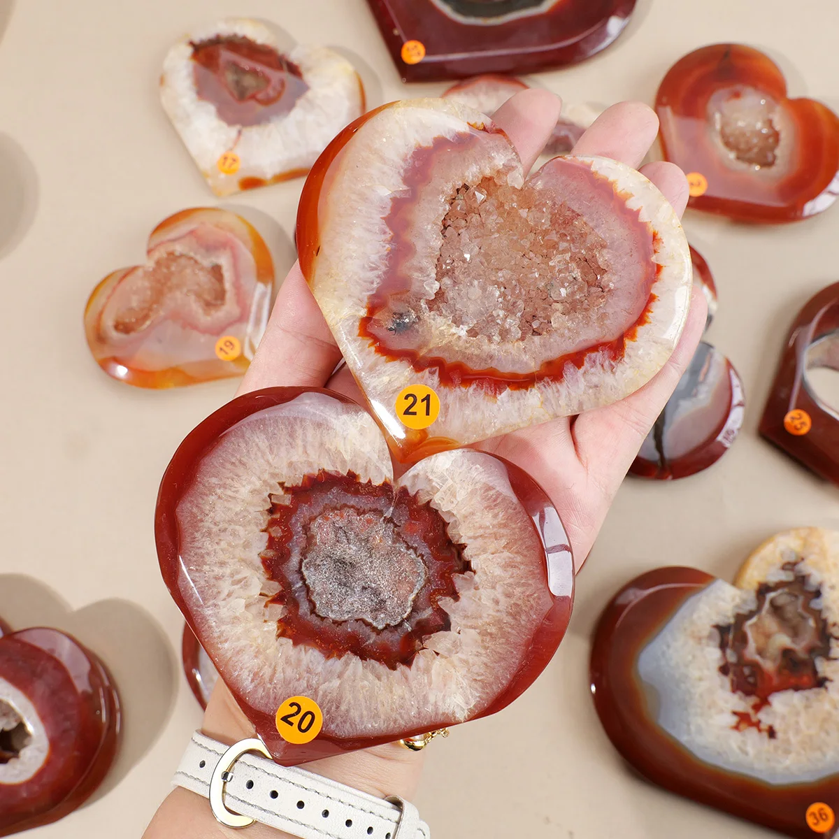 1pc Natural Carnelian Crystal Heart Big Love Red Agate Cluster Spiritual Meditation Feng Shui Druzy Home Ornament