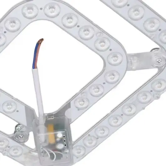 24W LED Fan Light Panel 3 Color Temperatures For Recessed Ceiling Chandelier Wall Lamp Retrofit Lighting Source Module Accessory