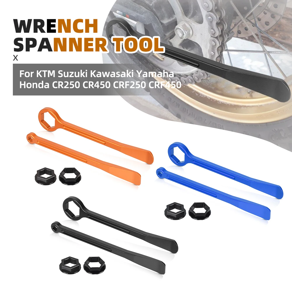 

For BMW Suzuki Kawasaki Yamaha Honda CR250 CR450 CRF250 CRF450 Universal Tire Repair 32mm 27/22mm 13/10mm Tire Lever Wrench Tool