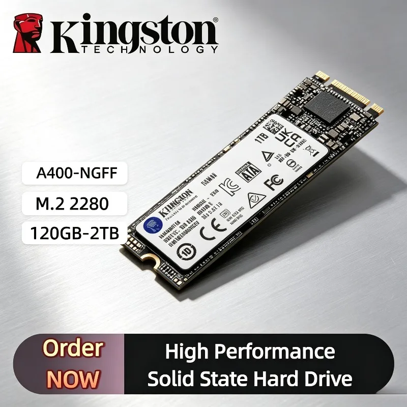 M.2 2280 SSD Internal Solid State Hard Drive 100% Original Kingston A400-NGFF High Performance 120GB-2TB for Laptop Desktop