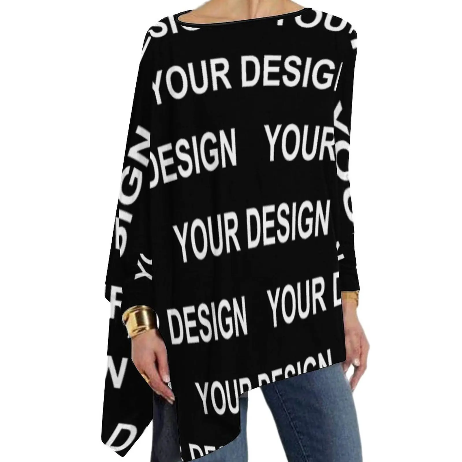 

Add Design Customized T-Shirt Custom Made Your Image Y2K Long-Sleeve T Shirts Casual Loose Oversized Tee Shirt Pattern Clothing