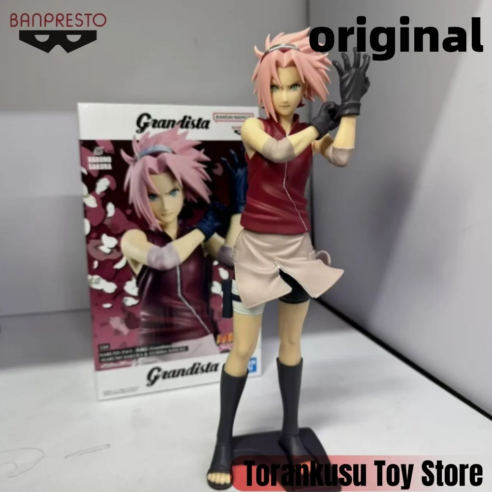 

Коллекционная фигурка Banpresto Naruto Anime Haruno Sakura Grandista, оригинальная модель, игрушка для коллекционирования