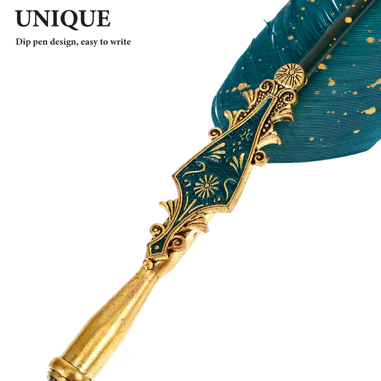 

1 Set Vintage Quill Pen Kit Replacement Tips Smooth Writing Sturdy Calligraphy Dip Pen Practice Drawing Birthday Gift