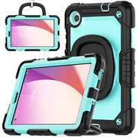 Heavy Duty Protective Case for Lenovo Tab M8 4rd GenTB300FU TB300XU TB301FU 8 Inch 2024 with 360 Rotatable Turntable & Kickstand