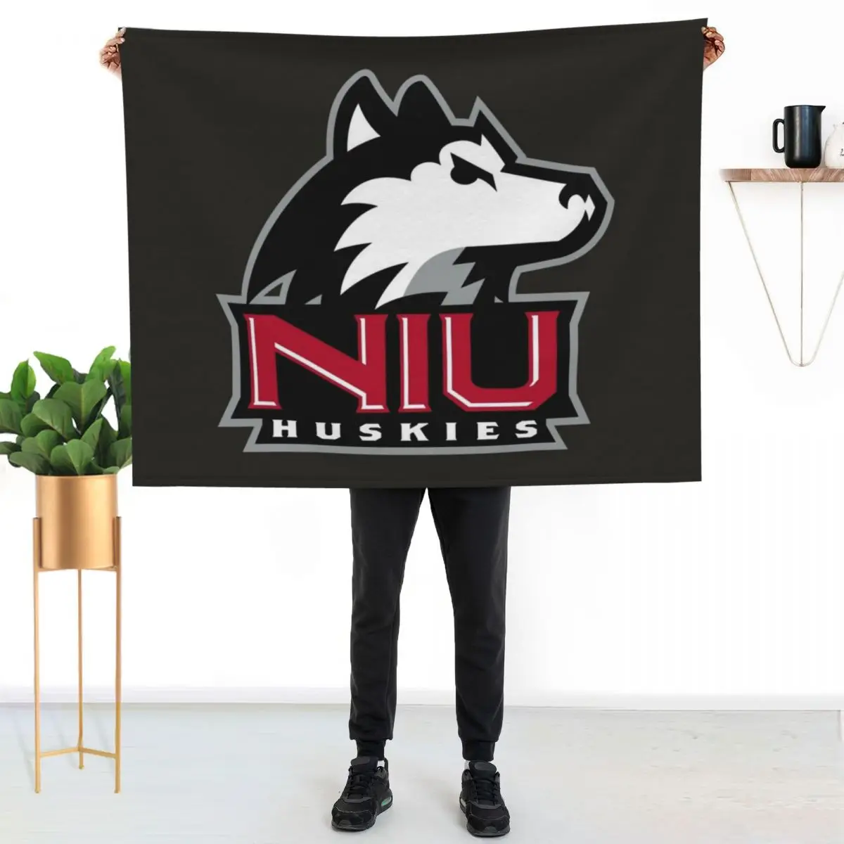 Northern Illinois Huskies Throw Blanket Moving Softest Sofa Throw Retros Blankets For Sofas blankets and throws Blankets
