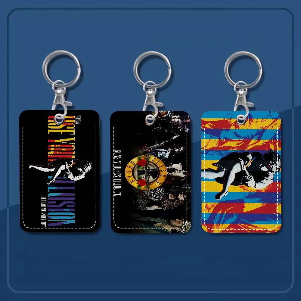 

Брелок-карточка G-Guns N R-Roses Rock Cartoon: модный аниме-кулон, чехол для ID-карты, проездного, милый подарок на день рождения для взрослых