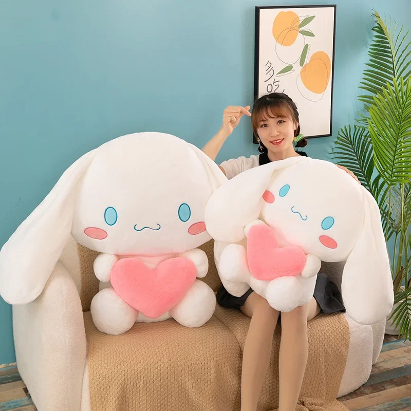 75cm super tamanho grande sanrio dos desenhos animados bonito cinnamoroll pelúcia animal boneca plushies decoração do quarto brinquedos crianças presente de natal