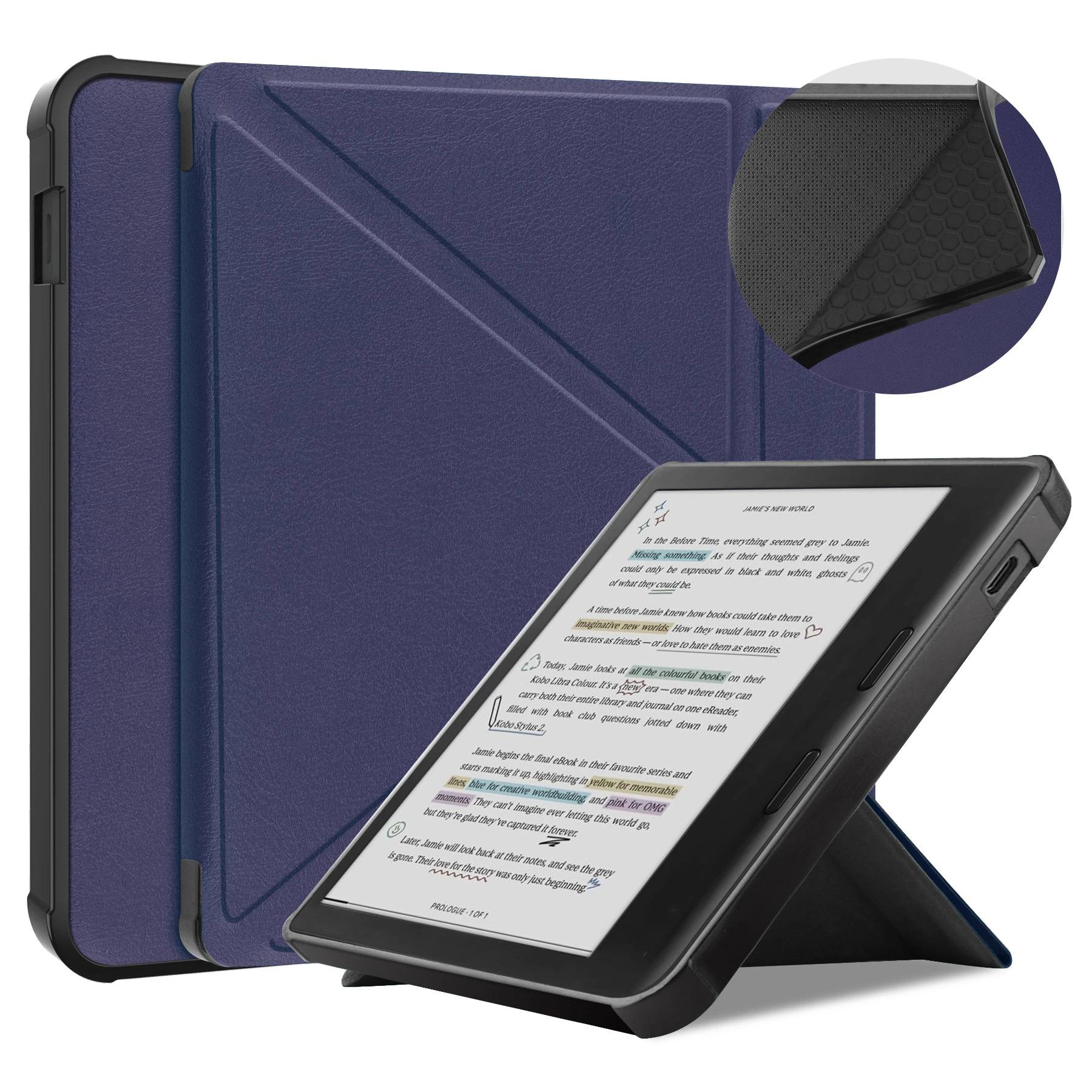 For Kobo Libra Color 2024 7 Inch E-Book Protective Sleeve N428 TPU Cover Durable Protector Case