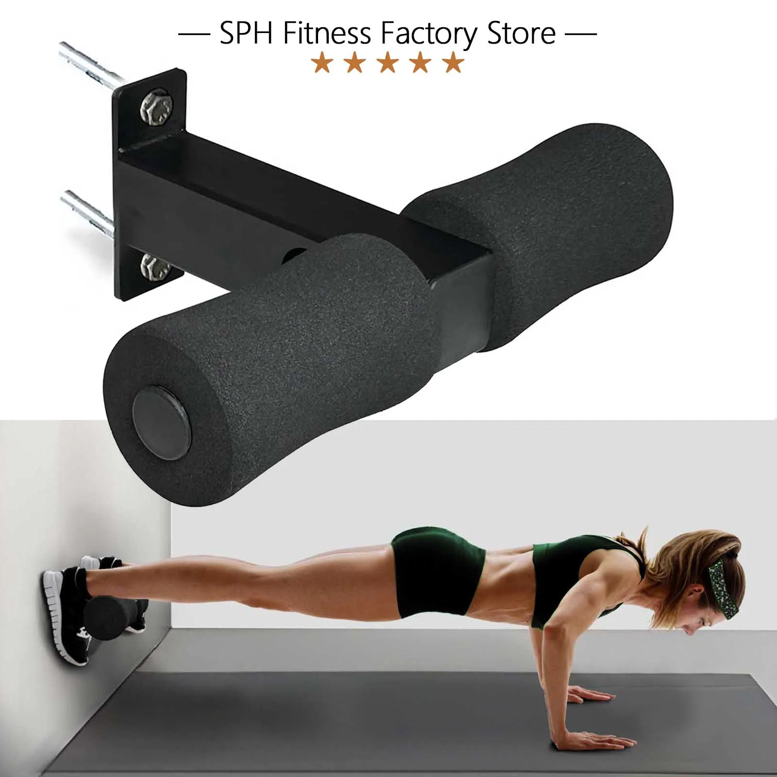 Sit Up Assist, Sit Up Bar Foot Holder, Wall Mounted Curl Machine, Sit Up Exercise Equipment, Home Gym Equipment