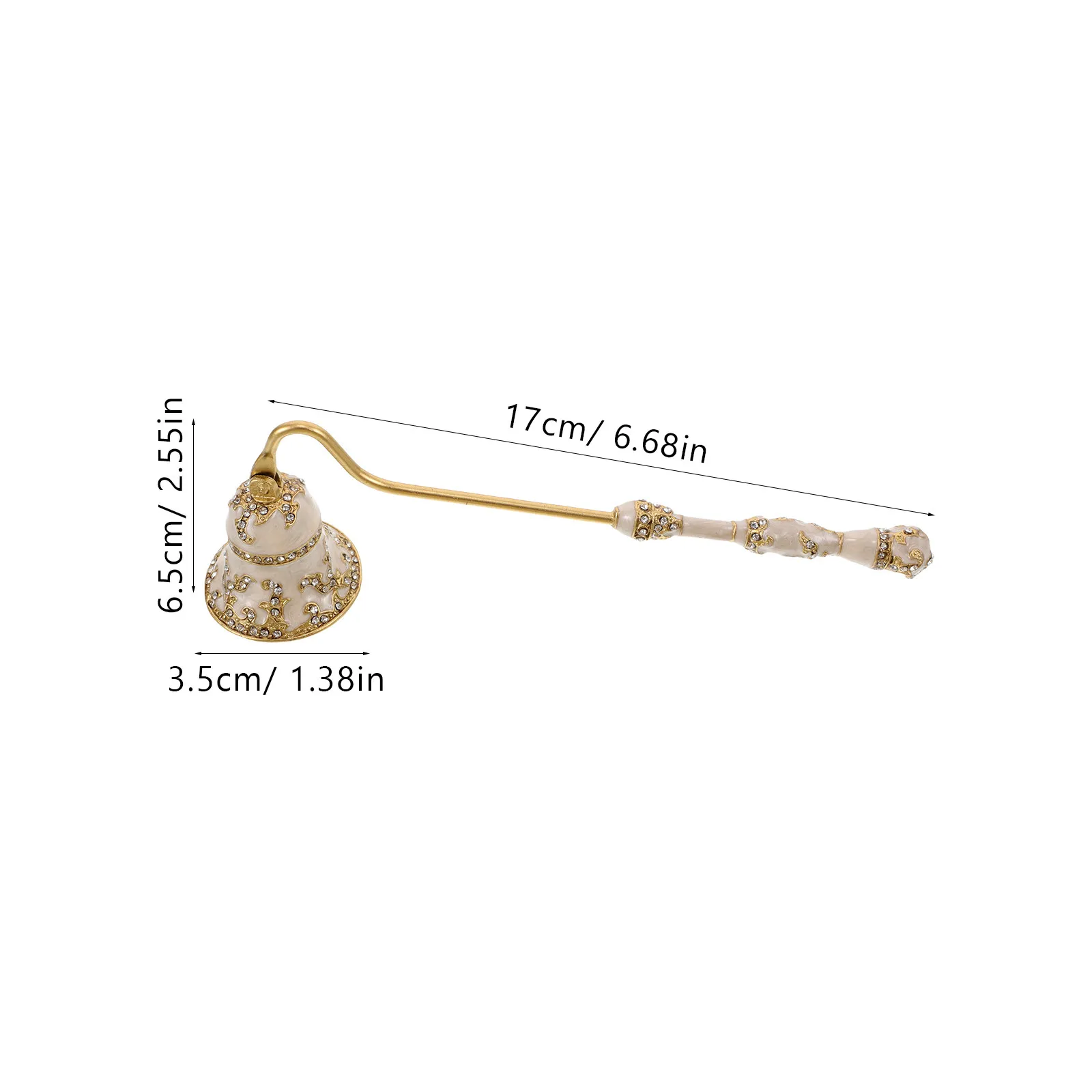 Metal Snuffer Vintage European Style Long Handle Wick Snuffer Flame Extinguisher Tool for Aromatherapy Candles Tea Lights