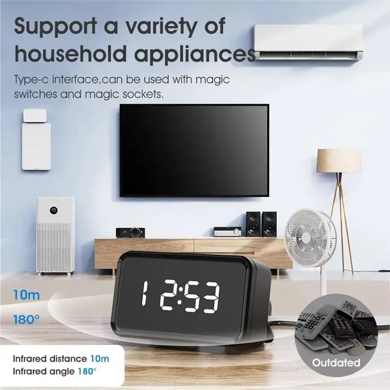 B76B Tuya Smart WiFi IR Remote Control Universal TV Air Conditioner Voice Control for Alexa for Google SmartLife