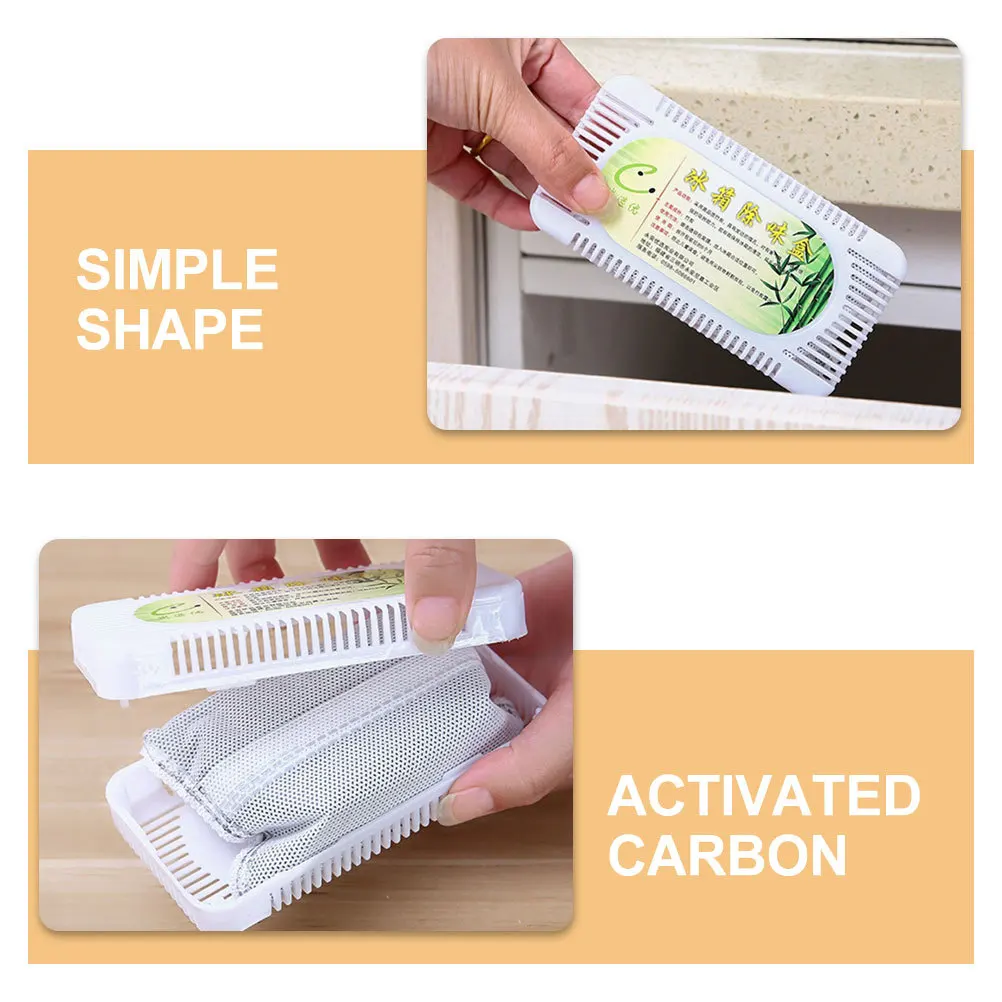 

5Pcs Refrigerator Deodorizer Activated Charcoal Odor Remover Fridge Freshener Box Air Purifier Refrigerator Deodorizer Odor