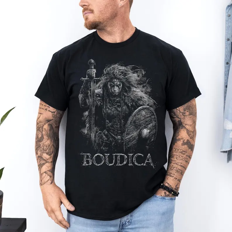 Boudica Warrior Queen Shirt: Celtic Goddess Tee | Unisex Pagan Apparel | Dark Feminine Power Tee T-shirt Shirt