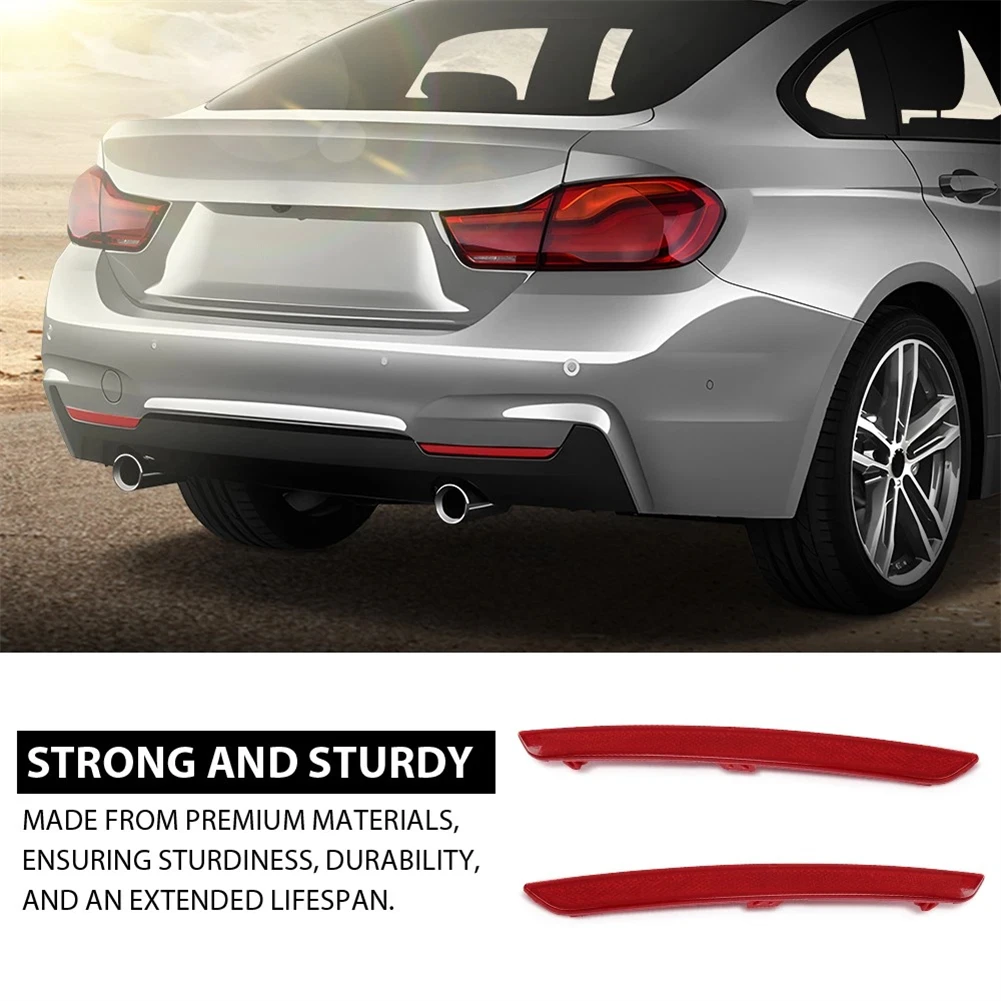 

1 пара отражателей заднего бампера автомобиля для BMW 4 серии M Sport F32 F33 63147847233 63147847234 внешние аксессуары