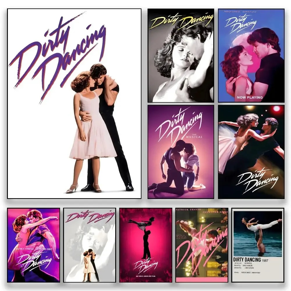Movie D-Dirty Dancing Cinematic Classic Drama Cult Poster HD Wall Decor for Bedroom Living Room Dorm Bar Cafe Gift