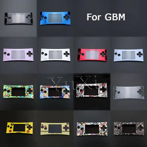 YuXi 14 가지 유형 1PC GBM 전면 하우징 하우징 수리 부품 용 다채로운 전면 패널 커버 교체 페이스 플레이트 케이스 쉘 하우징