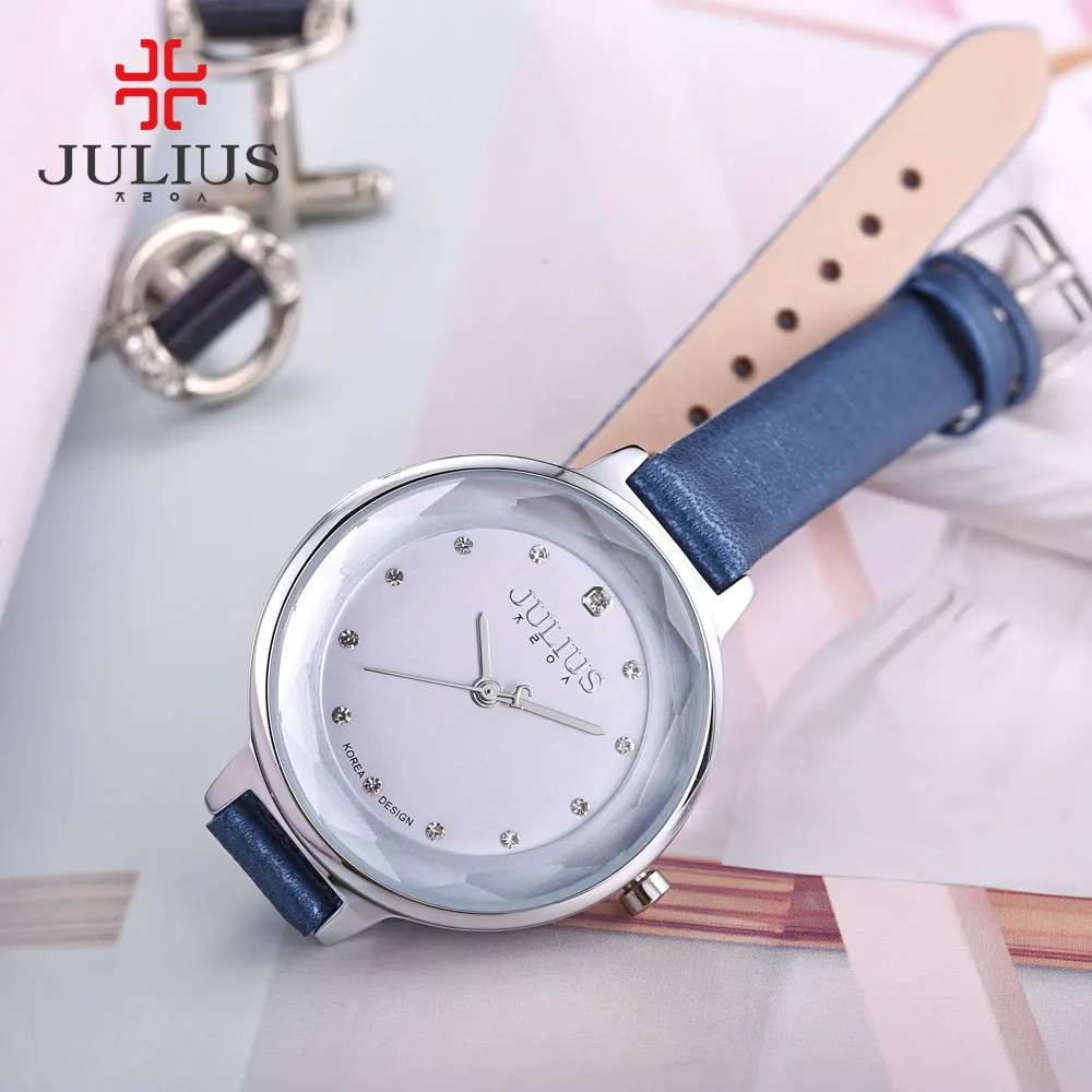 Top Thin Lady Women's Watch Japan Mov't Hours Fine Fashion Woman Real Leather Clock Girl's Birthday Gift No Box