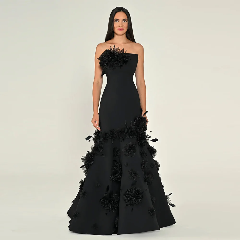 

Элегантное вечернее платье без бретелек без рукавов по индивидуальному заказу, модное темпераментное вечернее платье, нежное платье для выпускного вечера