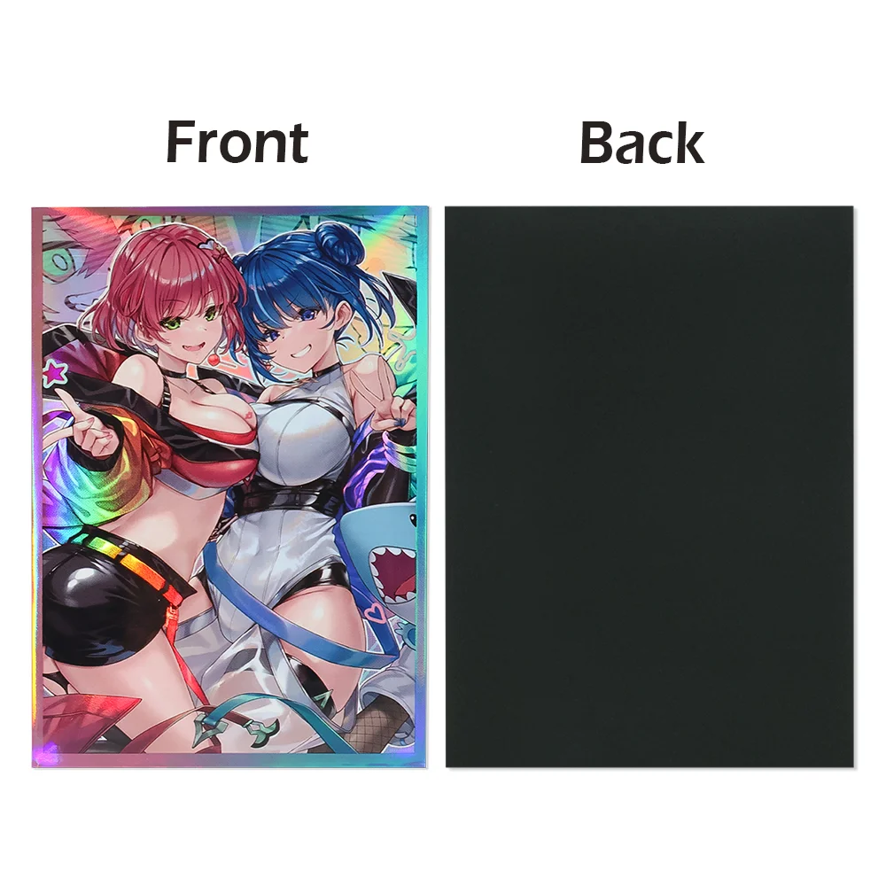 50PCS 63X90mm Cartoon Kunst Anime Kartenhüllen für YGO/TCG Top Loading Brettspiel Kartenhalter Spiel Sammelkartenschutz