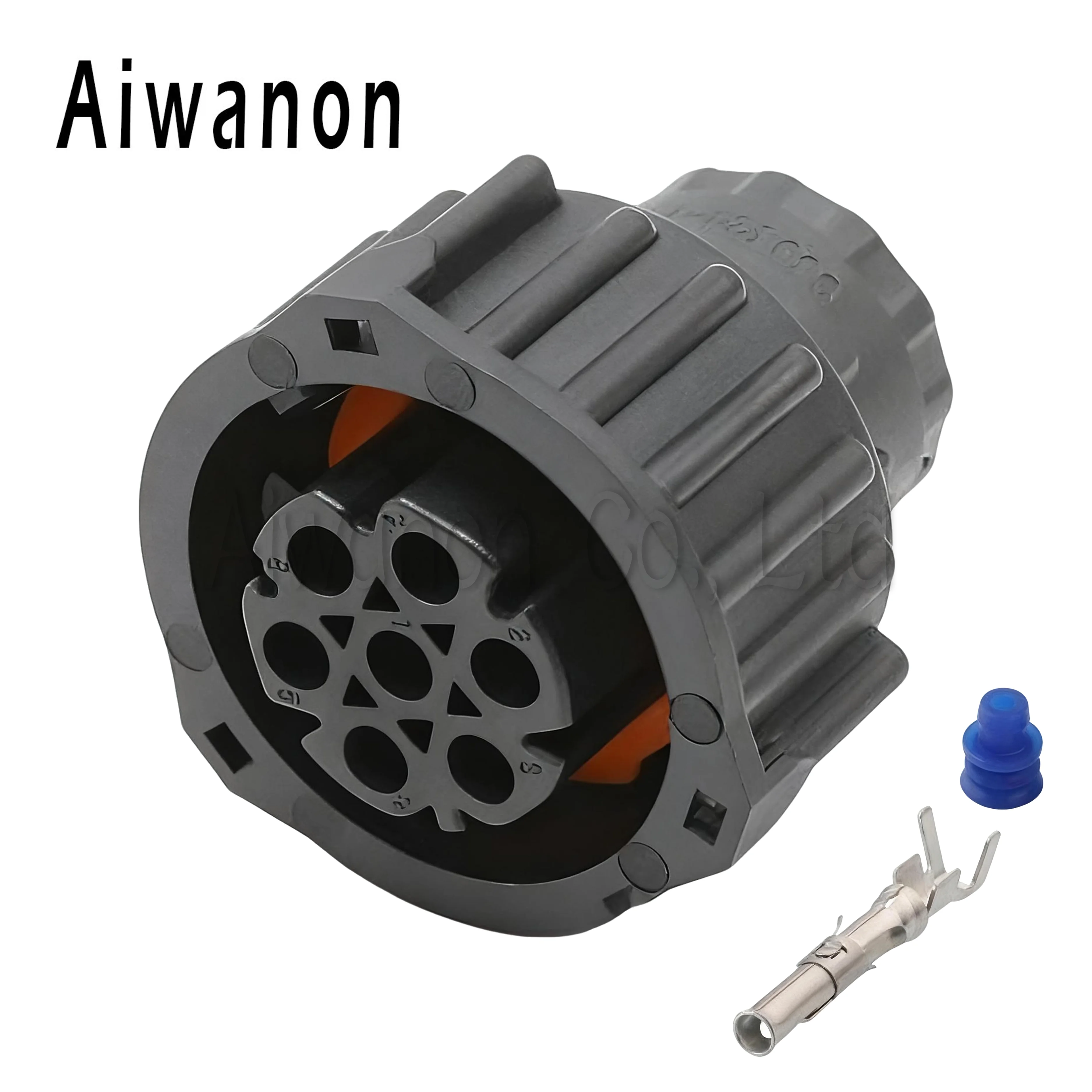1 Set di Connettori Elettrici a 7 Pin 1718230-1 per Sensore di Ossigeno, Luci Posteriori Auto e Camion, Spina Femmina e Maschio per 968421-1 967650-1