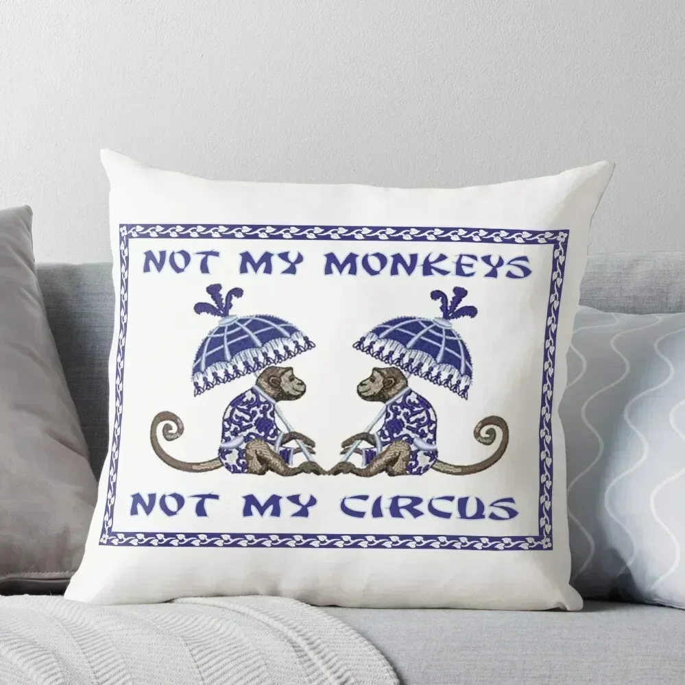 

Not My Monkeys Throw Pillow anime girl sleeping pillows pillow cover christmas Decorative Sofa Cushion pillow