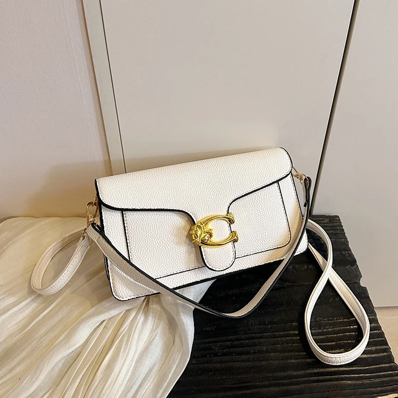 This Year's New Fashionable Underarm Shoulder Bag with Two Shoulder Straps and A Diagonal Small Square Bag Bags for Women