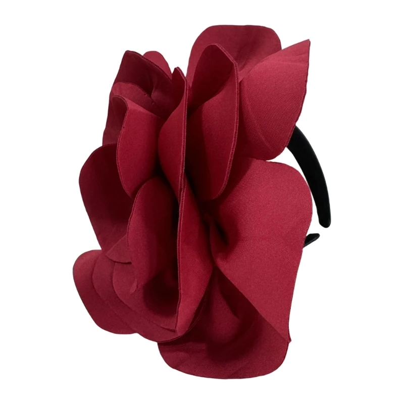 

Friendly Cloth Floral Headpiece Dramatic Party Hair Ornament For Special Event Y166