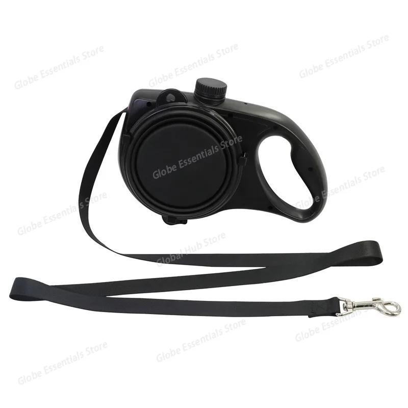 Multifunction Pet Dog Leash with Builtin Water Bottle Bowl Waste Bag Dispenser for Outdoor Walking Traction Rope Pet Accessories