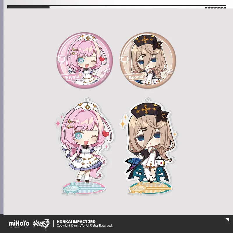 

Sunsyea Honkai Impact 3rd Official Merch miHoYo Original ZYYG Series Acrylic Pendant Badge Elysia Aponia