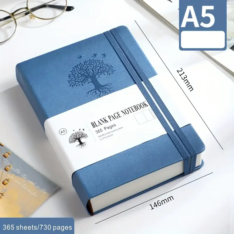 730 Seiten Tagebuch, extra dick, A5, leeres Notizbuch, koreanisches Briefpapier, Softcover-Notizblock, Skizzenbuch, Notizbücher, Schreibblöcke, Büro – Detail 8
