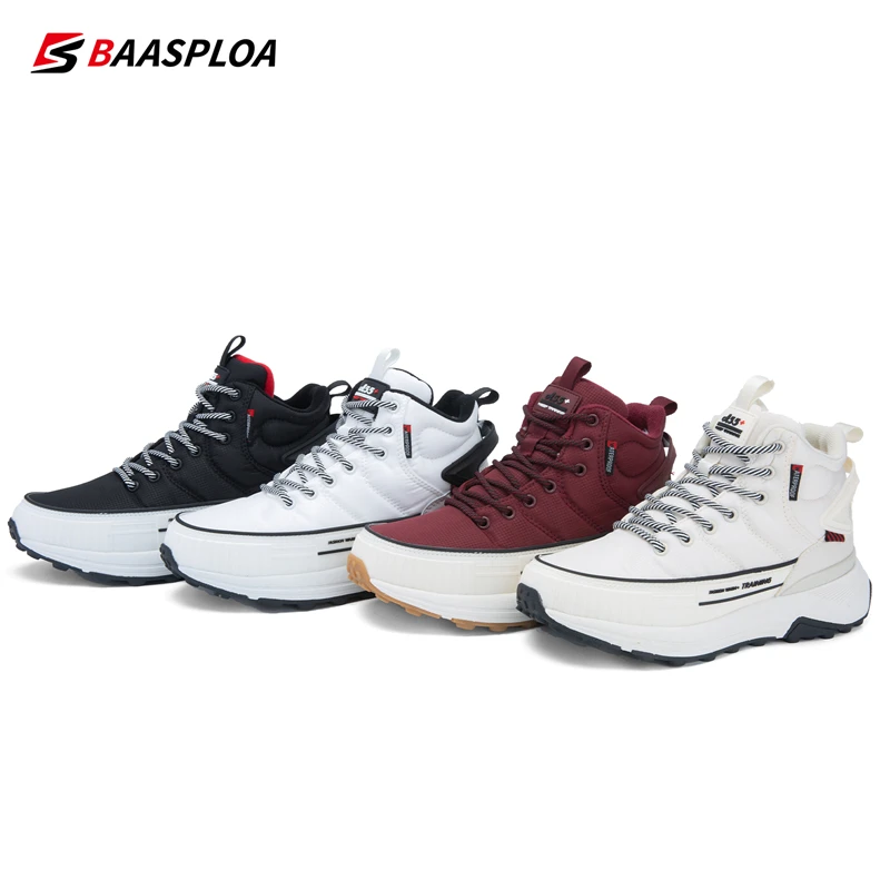 Baasploa Waterproof Boots for Women Winter Wear-Resistant Cotton Shoes Female Outdoor Keep Warm Hiking Sneaker 2022 New