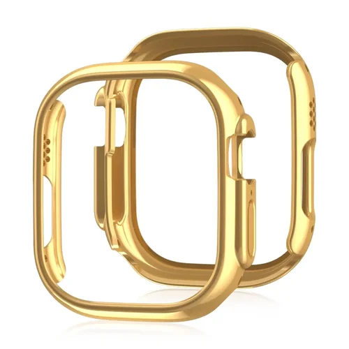 Imagen 1 del producto Para Apple Watch Ultra 3 49mm 46 42 45 41 40 44mm cubierta de esqueleto chapada marco duro de la caja del parachoques de la PC para IWatch 11 10 9 876543