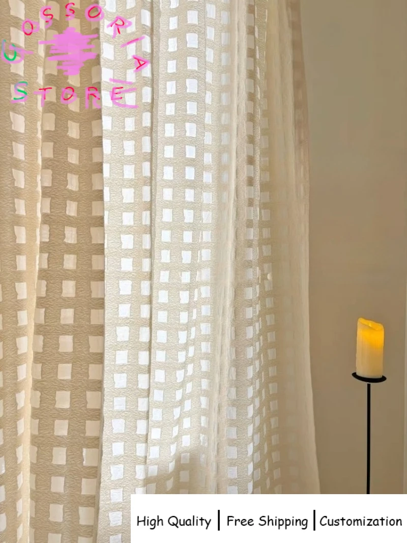 

Sample Custom French Medieval Style Linen Gauze Original Designer Curtains for Living Room Retro Blackout Thermal Drapes