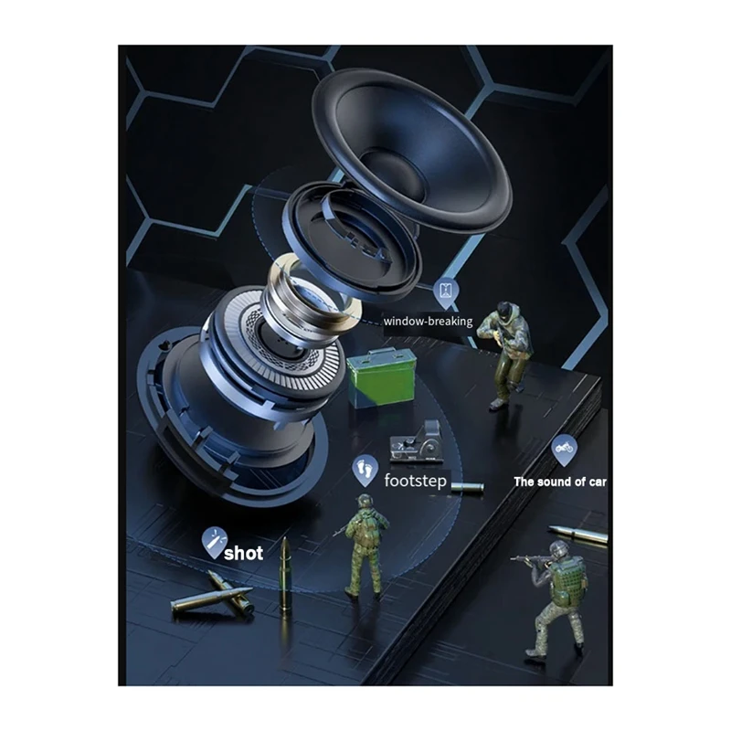 Hot-M60 Mecha TWS Sem Fio Bluetooth Fones De Ouvido, Toque De Cancelamento De Ruído Fones De Ouvido, Estéreo HD, Esportes, Impermeável, Auscultadores De Jogos