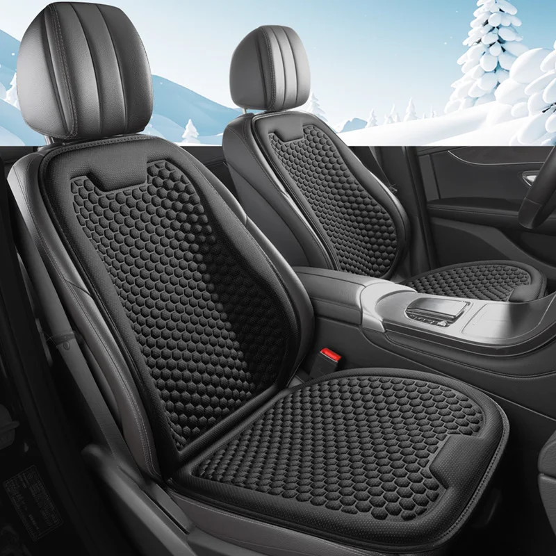 Coussin de siège de voiture rafraîchissant en soie glacée d'été, vous renvers instantanément, donnez une double sensation de refroidissement, tissu de base antidérapant confortable, convient au siège sans déplacer, coussin de siège avant simple, adapté à la plupart des accessoires d'intérieur de voiture