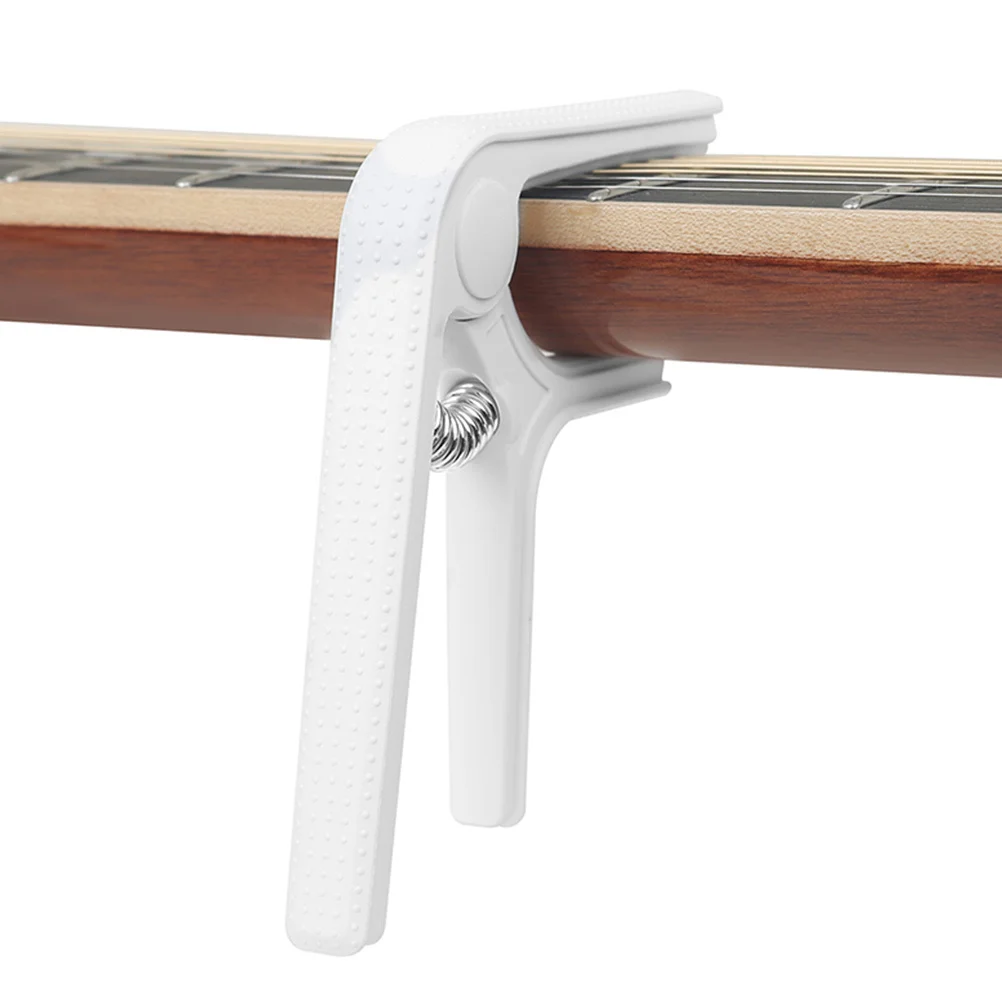 

Guitar Capo Plastic Silicone Clamp Universal Design Anti Slip Lightweight Portable for Acoustic Classical Electric Guitar