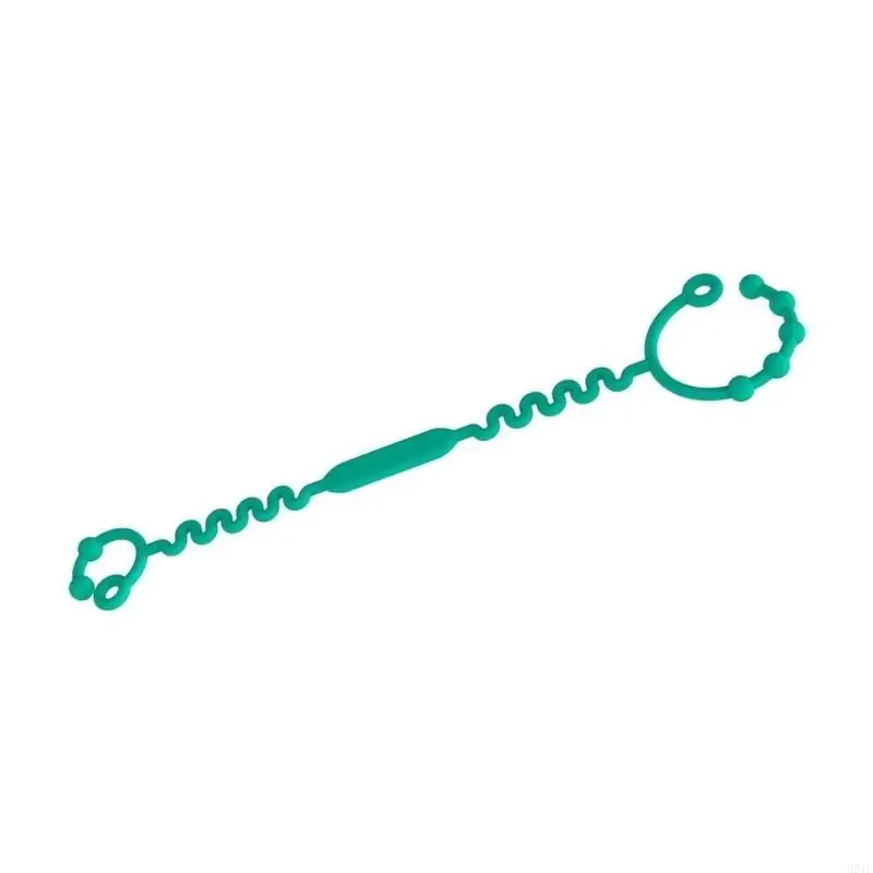 

581F Kid Proof Adjustable Silicone Leash Teether Pacifier Clip Comfortable for Feeding Accessories Stop Lost Bottles & Cups